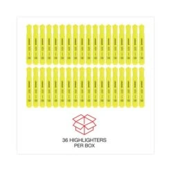 Universal Desk Highlighter Value Pack, Fluorescent Yellow Ink, Chisel Tip, Yellow Barrel, 36/Pack -Office Supplies Shop 397fcf2363a1064dabbdef9d41d6551f3d