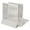 Artistic Urban Collection Punched Metal Bookends, Nonskid, 5.5 X 6.5 X 6.5, Perforated Steel, White, 1 Pair -Office Supplies Shop 3980463495b1596a0d4dbfa085604391e4