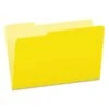 Pendaflex Colored File Folders, 1/3-Cut Tabs: Assorted, Legal Size, Yellow/Light Yellow, 100/Box -Office Supplies Shop 3d4aa74eda5b41e3db676c456aa63c8474