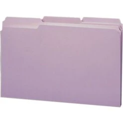 Smead Reinforced Top Tab Colored File Folders, 1/3-Cut Tabs: Assorted, Legal Size, 0.75" Expansion, Lavender, 100/Box -Office Supplies Shop 3d5b6d53c87570ba5b0146467cc245c5c7