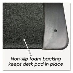 Artistic Executive Desk Pad With Antimicrobial Protection, Leather-Like Side Panels, 36 X 20, Black -Office Supplies Shop 3db60a1997c7ceb40bb23b436a435fe912