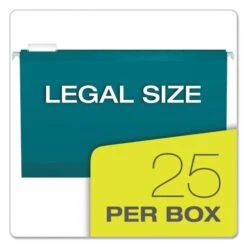Pendaflex Colored Reinforced Hanging Folders, Legal Size, 1/5-Cut Tabs, Teal, 25/Box 13 Pendaflex Colored Reinforced Hanging Folders, Legal Size, 1/5-Cut Tabs, Teal, 25/Box -Office Supplies Shop 3f7390513b1bf8d4ea261b2222142519c9