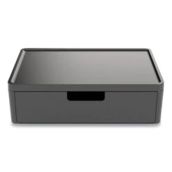 TRU RED Plastic Phone Stand Organizer, 15.04 X 10.91 X 4.41, Black