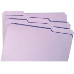 Smead Reinforced Top Tab Colored File Folders, 1/3-Cut Tabs: Assorted, Legal Size, 0.75" Expansion, Lavender, 100/Box -Office Supplies Shop 40a71e6b0516eb6e60fe1384eaee3a13cf
