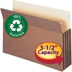 Smead Expanding File Pocket. Legal Size, 3 1/2" Expansion, 30% Recycled, Redrope, Box Of 25 -Office Supplies Shop 40dd58968e3c1ac80c0f27ad122ac6d166