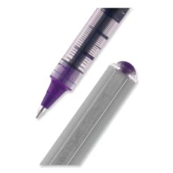Uniball VISION Roller Ball Pen, Stick, Fine 0.7 Mm, Majestic Purple Ink, Gray Barrel, Dozen -Office Supplies Shop 4145003603bd5adcb52bbe599a613e85ad