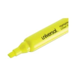 Universal Desk Highlighter Value Pack, Fluorescent Yellow Ink, Chisel Tip, Yellow Barrel, 36/Pack -Office Supplies Shop 41962ca46209e987e535c2f07aed78f93c