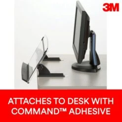 3M In-Line Adjustable Desktop Copyholder,150 Sheet Capacity, Plastic, Black/Clear -Office Supplies Shop 41ad4a3e7e1d9976d7978d4a8469937d7a