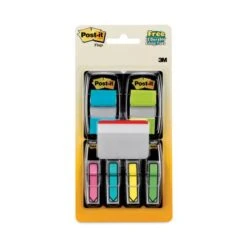Post-it Flags Page Flag Value Pack, Assorted, 96 0.5" Arrow, 100 1" Flags, 12 2" Filing Tabs