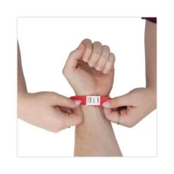 Advantus Crowd Management Wristbands, Sequentially Numbered, 9.75" X 0.75", Red, 500/Pack -Office Supplies Shop 4313b4513fadfb8118748b3762a9e42d61