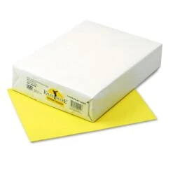 Pacon Kaleidoscope Multipurpose Colored Paper, 24 Lb, 8 1/2 X 11, Lemon Yellow, 500 Sheets/Ream