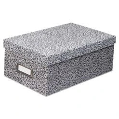 Oxford Reinforced Board Card File, Lift-Off Cover, Holds 1,200 3 X 5 Cards, 5.13 X 11 X 3.63, Black/White -Office Supplies Shop 45f97e5d780cbc4a6358142c860d34cc9e