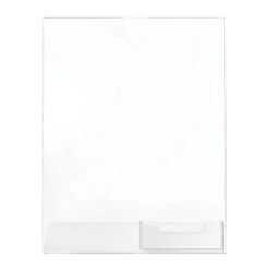 Deflecto Superior Image Slanted Sign Holder With Business Card Holder, 8.5w X 4.5d X 11h, Clear -Office Supplies Shop 461a267aa2730a5d5071653fd94c2d85b4