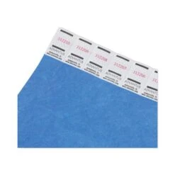 Advantus Crowd Management Wristbands, Sequentially Numbered, 10" X 0.75", Blue, 100/Pack -Office Supplies Shop 461fb783ec97e53153fe5b317cbfa516b7