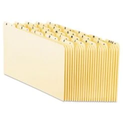 Pendaflex Top Tab A-Z File Guides, 1/5-Cut Top Tab, A To Z, 8.5 X 14, Manila, 25/Set