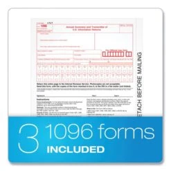 TOPS Five-Part 1099-NEC Tax Forms, Fiscal Year: 2022, Five-Part Carbonless, 8.5 X 3.5, 3 Forms/Sheet, 50 Forms Total -Office Supplies Shop 476d7a61e3b245be7c7e61bb7c79685448