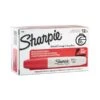 Sharpie Chisel Tip Permanent Marker, Medium Chisel Tip, Red, Dozen