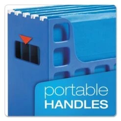 Pendaflex Desktop File With Hanging Folders, Letter Size, 6" Long, Blue -Office Supplies Shop 4828ef6d608e81f33709c83de2ee9aad9a
