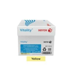 Xerox™ Xerox Vitality Pastel Color Multi-Use Printer & Copier Paper, Letter Size (8 1/2" X 11"), 5000 Total Sheets, 20 Lb, FSC Certified, 30% Recycled, Yellow, 500 Sheets Per Ream, Case Of 10 Reams -Office Supplies Shop 489ffd68c9a103b32b6d28ac5bd5d522f9