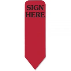 Redi-Tag Arrow Message Page Flag Refills, "Sign Here", 120 Flags/Roll, 6 Rolls/Box -Office Supplies Shop 4a758432831cb00a097a7f09940c03b89c