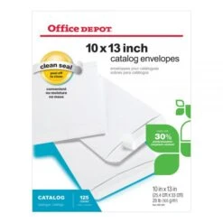 10" X 13" Catalog Envelopes, Clean Seal, 30% Recycled, White, Box Of 125 -Office Supplies Shop 4b4e10c39f41cfbb25fd632e52d24ff4da