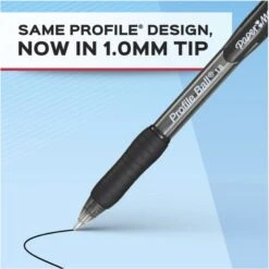 Paper Mate Profile Ballpoint Pen, Retractable, Medium 1 Mm, Blue Ink, Translucent Blue Barrel, 36/Pack -Office Supplies Shop 4e0c5b6f89d74697d42399b25d9ae22553