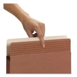 Smead Easy Grip Pockets, 3.5" Expansion, Letter Size, Redrope, 25/Box -Office Supplies Shop 500d49483a4313557947245844c50a9342