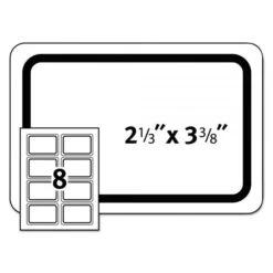 Avery Flexible Self-Adhesive Laser/Inkjet Name Badge Labels, 2 1/3 X 3 3/8, RD, 400/BX -Office Supplies Shop 50830fc8189e2f932b6cbf6cf284023430