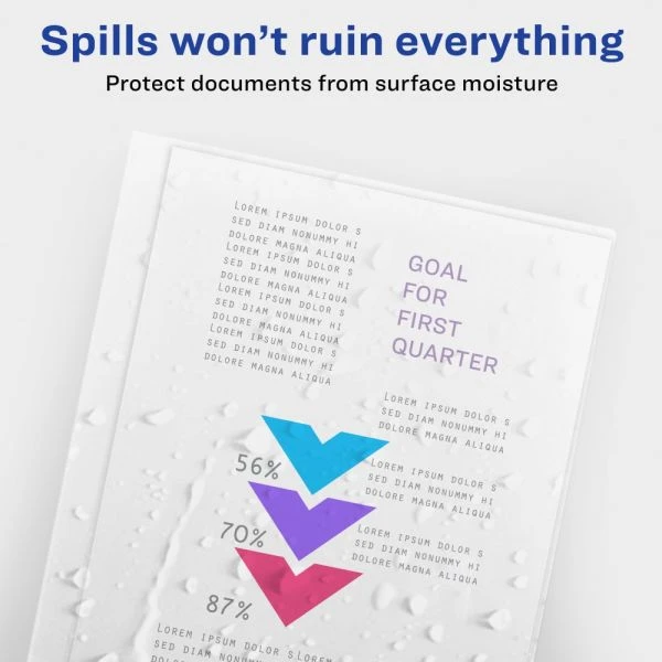 Avery Non-Slip Sliding Bar Clear Report Covers 4 Avery Non-Slip Sliding Bar Clear Report Covers - Image 2