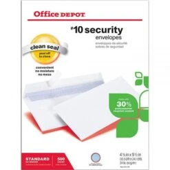 #10 Security Envelopes, 4-1/8" X 9-1/2", Clean Seal, 30% Recycled, White, Box Of 500 9 #10 Security Envelopes, 4-1/8" X 9-1/2", Clean Seal, 30% Recycled, White, Box Of 500 -Office Supplies Shop 52e5836d97bd59ecbd36d890535dcfbbd0