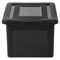 File Tote, Letter/Legal Size, 18"L X 14 1/4"W X 10 7/8"H, 30% Recycled, Black -Office Supplies Shop 5455a249585548fd2cf69eaf1cfce5fd44