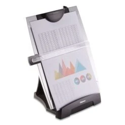 Fellowes Office Suites Desktop Copyholder With Memo Board, 150 Sheet Capacity, Plastic, Black/Silver -Office Supplies Shop 5660ddd6d8bcc418e2160e58c14ce403ab