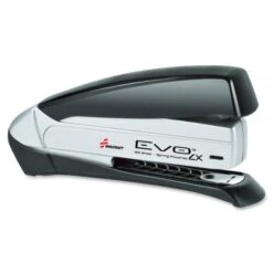 SKILCRAFT Spring-Powered Desk Stapler - 20 Sheets Capacity - 210 Staple Capacity - Full Strip - Silver, Black