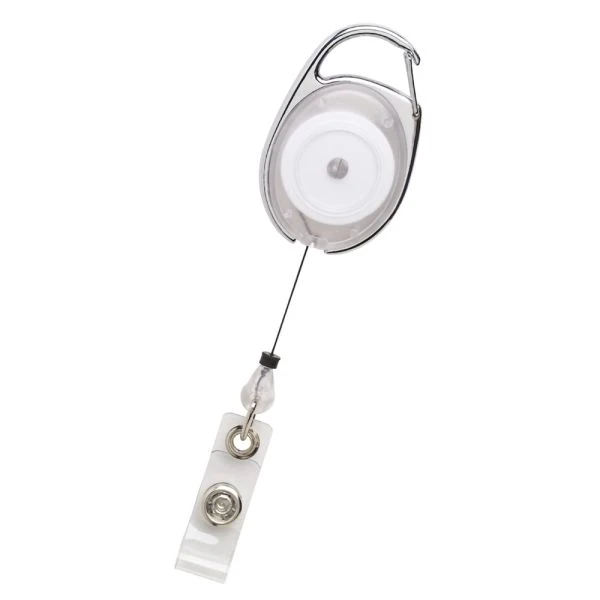 Swingline GBC Translucent Retractable Carabiner Badge Reels, Clear, Pack Of 25 4 Swingline GBC Translucent Retractable Carabiner Badge Reels, Clear, Pack Of 25 - Image 2
