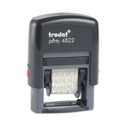 Trodat® Trodat Printy Self-Inking Stamp, 12 Selectable Messages, 1.25" X 0.38", Red