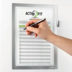 Durable DURAFRAME Note Sign Holder, 8.5 X 11, Silver Frame -Office Supplies Shop 58db6b5fd54d7eb920617f42895a2fac86