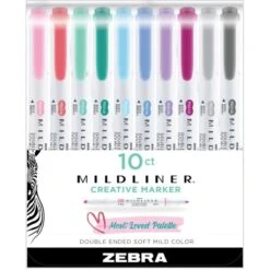 Zebra Pen Mildliner Double-ended Assorted Highlighter Set 10PK