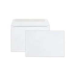 Quality Park Open-Side Booklet Envelope, #6 1/2, Hub Flap, Gummed Closure, 6 X 9, White, 100/Box
