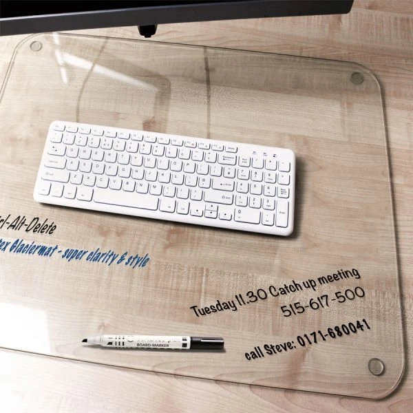 Glaciermat Glass Desk Pad 19" X 24" 3 Glaciermat Glass Desk Pad 19" X 24"