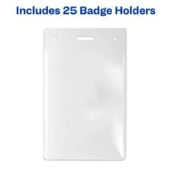 Avery Secure Top Heavy-Duty Badge Holders, Vertical, 3w X 4h, Clear, 25/Pack 16 Avery Secure Top Heavy-Duty Badge Holders, Vertical, 3w X 4h, Clear, 25/Pack -Office Supplies Shop 60d31b8a666b91ee4eefae23fa3716da93