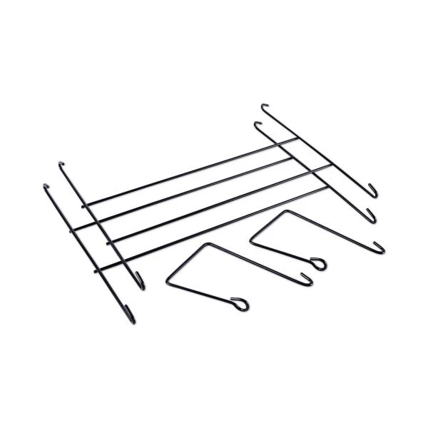 Universal Mesh Three-Pack Wall Files, 3 Sections, Letter Size, 14.13" X 3.38" X 8.5", Black 4 Universal Mesh Three-Pack Wall Files, 3 Sections, Letter Size, 14.13" X 3.38" X 8.5", Black - Image 2