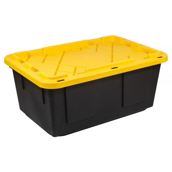 By Greenmade Professional Storage Totes, 23-Gallon, Black/Yellow, Pack Of 4 Totes 4 By Greenmade Professional Storage Totes, 23-Gallon, Black/Yellow, Pack Of 4 Totes - Image 2