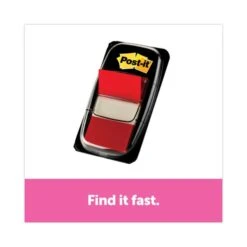 Post-it Flags Marking Page Flags In Dispensers, Red, 50 Flags/Dispenser, 12 Dispensers/Pack -Office Supplies Shop 6377cd53348bb241ac080a90f91220a288