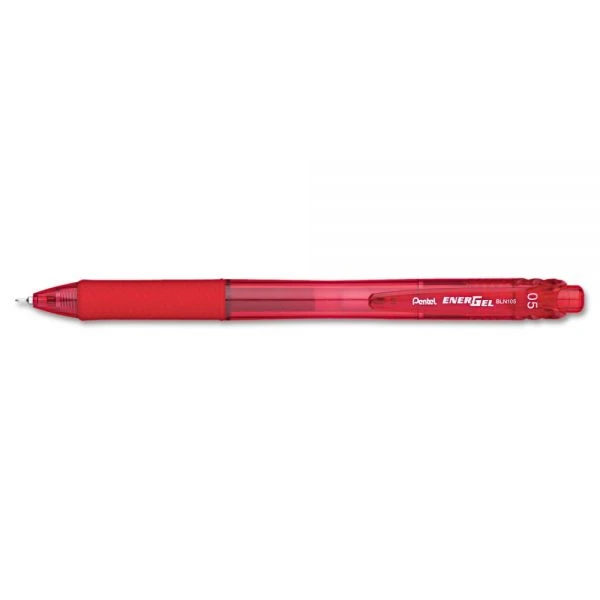 Pentel EnerGel-X Gel Pen, Retractable, Fine 0.5 Mm Needle Tip, Red Ink, Red Barrel, Dozen 6 Pentel EnerGel-X Gel Pen, Retractable, Fine 0.5 Mm Needle Tip, Red Ink, Red Barrel, Dozen - Image 4