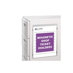 C-Line Magnetic Shop Ticket Holders, Super Heavyweight, 15 Sheets, 8.5 X 11, 15/Box -Office Supplies Shop 65e0d94aba8d3b182f4628436e4675fbc0