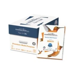 Hammermill Premium Multipurpose Paper, 97 Brightness, 20 Lb, 8 1/2 X 11, White, 5000 Sheets/Carton