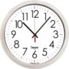 SKILCRAFT Silver Contemporary Wall Clock