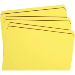 Smead Reinforced Top Tab Colored File Folders, Straight Tabs, Letter Size, 0.75" Expansion, Yellow, 100/Box 20 Smead Reinforced Top Tab Colored File Folders, Straight Tabs, Letter Size, 0.75" Expansion, Yellow, 100/Box -Office Supplies Shop 67e5b031ff1254c05331a12d5fdec644f5