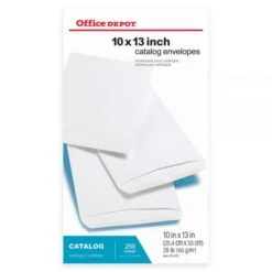 10" X 13" Catalog Envelopes, Gummed Seal, White, Box Of 250 -Office Supplies Shop 68298c037a7f51edc52c3faef7a9e4efea
