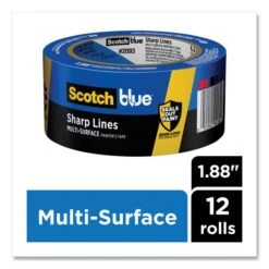 ScotchBlue Sharp Lines Multi-Surface Painter's Tape, 3" Core, 1.88" X 60 Yds, Blue -Office Supplies Shop 6a8a79185018ec18cff4b06853c98061f9